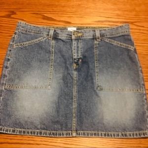 Vintage like new Calvin Klein Denim Mini skirt size 13 Juniors + waist 36 inch
